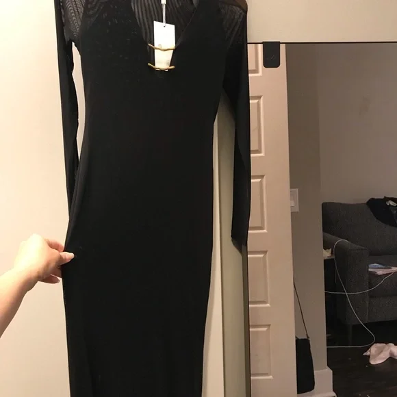 Caroline Constas Long sleeve maxi cover up dress. - Picture 4 of 4